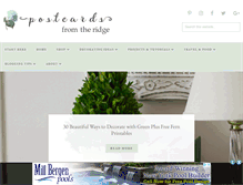 Tablet Screenshot of postcardsfromtheridge.com